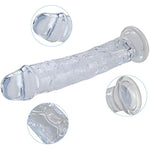 Anal Training Set, Realistic Transparent Anal Dildos Feels Like Skin Penis Anal Vaginal Prostate Clear Dildo With Strong Suction Cup For Hand-Free Play Suitable For Women Men Couple (Xxl)