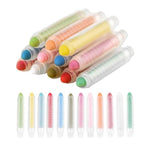 12 Color Dustless Chalk Set with Holder, Non-Toxic Mess-Free Art Supplies for Kids