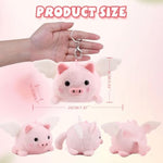 Small Stuffed Animals, Pigs Wagging Tail Rotating Interactive Plush Toys, Novelty Animal Plushies For Kids Birthday Party Favor