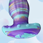 Soft Anal Plug Liquid Silicone Butt Plug With Thick T-Shaped Base Anal Stretcher Prostate Massager G-Spot Stimulation For Beginner Advanced Players Mixed Color (S)