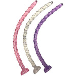 Super Long Anal Plug Dildo Liquid Silicone Anal Butt Plug With Spiral Texture Design, Ultra Soft Sex Adult Toy For Couple(Black)