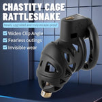 Male Chastity Device With Urethral Sound Cock Cage Lightweight Chastity Cage Penis Cage For Men With 4 Ring & Invisible Lock Adult Sex Toy For Men (M)