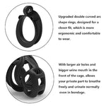 Male Chastity Device, With 4 Sizes Upgraded Ergonomic Comfortable Double Curved Arc Shape Rings For Penis Exercise, Bondage Restraint Kit For Sex Play, Sex Toy For Couples (Nano)