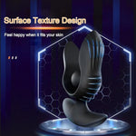 Inflatable Butt Plug Anal Vibrator, Silicone Prostate Massager With 10 Modes Remote Control, G-Spot Stimulation Anal Plug Trainer Dilator, Sm Masturbation Sex Toy