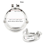 Male Super Short Cock Cage Prevent Escape Design Closed Ring Chastity Device Adult Game Sex Toy S845 (1.77 Inch / 45Mm)