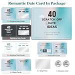 Couples Gifts For Boyfriend Girlfriend, 40 Scratch Off Date Ideas Bridal Shower Gifts, Stocking Stuffers For Women Men, Anniversary Birthday Presents For Husband, Couple Games For Engagement Wedding
