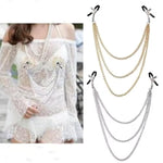 Bdsm Toys Nipple Clamps Adult Toys, 2Pcs Adjustable Nipple Clamp Toys Sex Machine, Non-Piercing Chain Stainless Steel Nipple Clips Breast Clamps Adult Sex Toys & Games For Couples