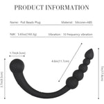 10 Modes Vibrator Butt Plug For Men Prostate Massager Consolador Adult Sex Toys Women For G Spot Anal Beads Charging By Magnetic Suction