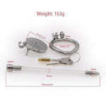 Inverted Chastity Cage Flat Metal Male Chastity Device Steel Cock Cage For Men Bdsm Bondage Negative Penis Cage Sex Toys For Couples (50Mm/2In)