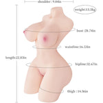 30Lb Life Sized Sex Doll For Men, 3 In 1 Female Torso Love Doll Male Masturbator With Ultra Soft Plump Boobs & Fat Ass, Dual Texture Channel Pocket Pussy Male Sex Toys For Vaginal Anal Breast Sex