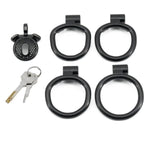 Negative Flat Chastity Cage Male Sissy Chastity Devices Lock Design Small Penis Cage Cock Cage Bdsm Toys For Couples Sex (B,Black)