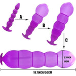 G Spot Anal Dildo Silicone Inflatable Butt Plug, Sex Toys With Quick Release Valve Stretch For Women Men Plug Anal Purple Style A