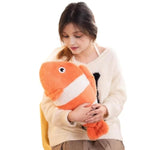 19.6 Inch Clownfish Throw Pillow Hugging Clown Fish Plush Clownfish Stuffed Animal Toys Clown Fish Pillow Sofa Cushion Clownfish Gift For Kids Or Lovers In Valentine'S Day, Birthday...