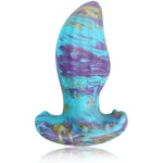 Soft Anal Plug Liquid Silicone Butt Plug With Thick T-Shaped Base Anal Stretcher Prostate Massager G-Spot Stimulation For Beginner Advanced Players Mixed Color (S)