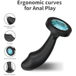 Anal Plugs Silicone Butt Plug, 3Pcs Sex Toy Aanl Training Kit With Jewelry Base,G Spot Anal Sex Toys Adult Toy For Beginner, Couples, Adult Sex Toys & Games(Black)