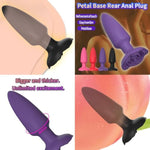 Silicone Anal Plug Training Set For Men Extended Butt Plug Rose Bottom Female Anal Expansion Adult Sex Toys For Massage Prostate And G-Spot (Pink)