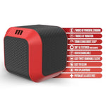 Blush M For Men Slambox 360° Rotating Automatic Male Masturbator - 7 Powerful Stroking Modes - Realistic Soft Inner Sleeve Blowjob Sex Machine Stroker - Open Ended - Sex Toy For Men Pleasure - Red
