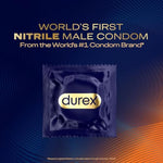 Durex Intense Nitrile Condoms, Ultra Thin Premium Non Latex Condoms Lubricated with Silicone Lube, 24 ct