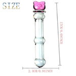 Glass Dildo Butt Plug,G-Spot Stimulation Butt Plugs Anal Beads Pleasure Wand Sex Factory Crystal Butt Plug Pleasure Wand Anal Beads Dildo Penis Masturbation For Women Men Couple