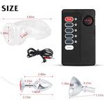 Anal Butt Plug Electric Shock Metal Thread Inserting Toys Anal Butt Plug Electro Power Box Massager Toys For Beginners And Advanced Users Bdsm