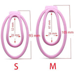 Chastity Clip Chastity Sissy Male Chastity Cage Chastity Device Mimic Female Pussy Penis Ring Device Cock Cage Trainingsclip Clip Lock Chastity Cage Penis Exercise Sex Toys (Pink-S)