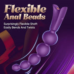 Vibrating Butt Plug Anal Beads - Anal Toys Sex Toys, Anal Vibrators Men Prostate Massager Wand Sex Novelties, G Spot Dildo Sexual Pleasure Tools For Women, Adult Toys Vibrater For Couples (Purple)