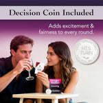 Couples Drinking Game – 120 Spicy Dares With 4 Levels + Decision Coin, Fun Romantic Christmas Night Games For Couples, Anniversary & Valentines Gifts, Christmas Stocking Stuffer