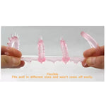 Keel Penis Ring, 4 In 1 Ultra Soft Cock Rings For Men For Sex, Unique Shape Sex Toys With Raised Particles Couples Sex Products For Erection Enhancing, Black