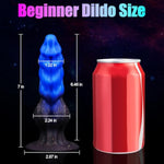 Beginner Knotted Dildo Dog Dildo And 6" Large Butt Plug Tentacle Dildo,