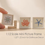 3PCS Miniature Wall Painting Set for Dollhouse Accessories, 1.22 Inch Each