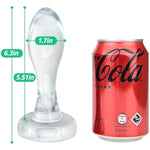 Transparent Anal Plug - Prostate Stimulating Anal Toy G-Spot Stimulate Sex Toy With Suction Cup For Beginners Advanced Men Women Couple (Xl)