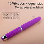Female Pleasure Massage Pen, Nipple Clitoral Stimulator Vibrator Wand Mini Dildo G-Spot Bullet Vibrator,10 Frequency Powerful Vibration?Adult Sex Toys& Games For Women And Couples (Purple)