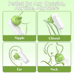 Mini Bullet Vibrator Adult Sex Toys For Women - 3In1 Sex Toy Nipple Finger Vibrator, Earphone-Style Box Clit Flirting Stimulator Massager, 2 Silicone Heads G Spot Vibrators, Adult Sex Toys & Games