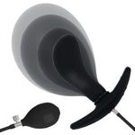 Silicone Inflatable Anal Plug, Expandable Butt Plug G Spot Stimulator Prostate Massager With Quick Release Valve For Men, Women And Beginners, Flexible Sized Butt Plug With Detachable Pump