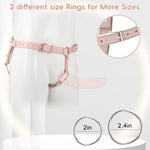 Strap-On Dildo Harness With Butt Plug – Double Penetration Adjustable Dildo Harness For Roleplay, Cosplay & Couples Fun – Beginner-Friendly Bondage Toy