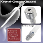 Flat Chastity Lock Accessories Stainless Steel Catheter Urethral Sound Sex Toys Long Silicone Hose Transparent Catheter Horse Eye Stick