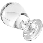 Huge Head Glass Butt Plug, Crystal Anal Plug Sex Toys Pleasure Bomb Plug Personal Sex Massager For Couple, 4.1 * 2In(M)