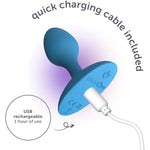 Vibrating Plug, 10 Vibration Settings, Made Of Body-Safe Silicone For Comfort, Fully Waterproof, And Rechargeable