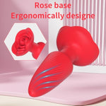 Silicone Anal Plug, Pack Of 4 Butt Plugs Training Set For Beginners Advanced Users, Prostate Sex Toys For Men,Women Couples(Red)