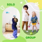 Bouncy Balls With Plush Cover - Bpa -Free Safe Sensory Toys For Toddlers Kids - 3" Large Size 10 Ft High - Christmas Toy Birthday Gift - Ideal Stocking Stuffers For Boys Girls 1-3 3-5 5-8 8-12