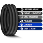 - Blush Performance Vs1 - Puria Silicone Penis Ring, Stretchy & Durable Erection Enhancing C-Rings Set, Can Use With Strap On - 3 Pack Male Enhancer Cock Band - Adult Sex Toys - Black