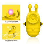 Rabbit Finger Sucking Vibrator for Women Couples, Rechargeable Silicone Clitoral & Nipple Stimulator, Quiet Mini Personal Massager, Portable Adult Toy
