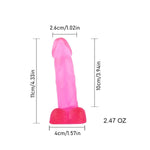 Small Realistic Dildo For Beginners, Anal Plug Dildos For Women/Men/Gay, Adult Sex Toys For G Spot Stimulator Anal Plug Training Sets (Purple)
