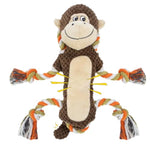 Squeaky Durable Dog Toys, Large Breed Dog Chew Toys, Interactive Toys, Stuffed Plush Puppy Toy With Crinkle Paper For Small, Middle, And Big Dogs, Monkey Dog Toy,Orangutan Shape