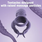 Vibrating Cock Ring With Octopus Tentacles Clitoral Stimulator,Tentacles Suction Shape Adult Sex Toys For Men Women, Couple Sex Toy With G Spot Clitoris Vibrator