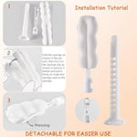 2Pcs Sex Doll Care Kit Male Masturbation Cleaning Brush, Includes Brush Head And Perforated Ventilation Rod, Reusable Adult Multi-Purpose Pocket Pussy Vagina Rear Celebrity Sex Toy Cleaner