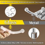 Double Ended Glass Dildos-7.87 Inch G-Spot Prostate Massager Anal Plug Toys With Different Size Ends Double Buttplug Training Men Women And Couples Fetish Masturbator Sex Toys