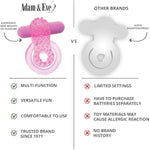 Rechargeable Couples Enhancer Ring With 10 Function Vibration, Dual Support & Stimulation For Him And Her, Waterproof, Rechargeable, Removable Bullet Vibe, Sex Toys For Men & Women