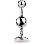 Sex Toy For Men Stainless Steel Anal Plug Shape Jewelry Butt Plug Trainer Set Anal Massager Women Unisex Gay Temperature Stimulation(A)