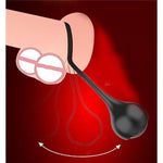 Silicone Bondage Penis Ring Stretcher With Four Gravity Ball Men'S Exercise Trainer Adult Sex Products